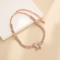 thumbnail image 3 of SmartBy Women Anklet Double-layered Shiny Rhinestone Adjustable Length Butterfly Ankle Decoration Jewelry Party Beach Daily Ankle Chain Anniversary Birthday Gift, 3 of 7