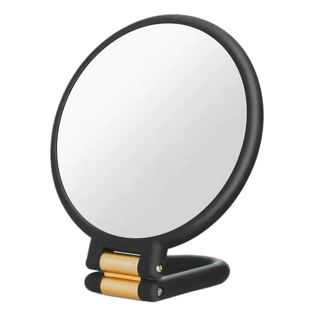 50X Magnifying LED Lighted Makeup Mirror - Handheld Double-Sided Folding Cosmetic Mirror for Detail Application & Travel, Compact Design