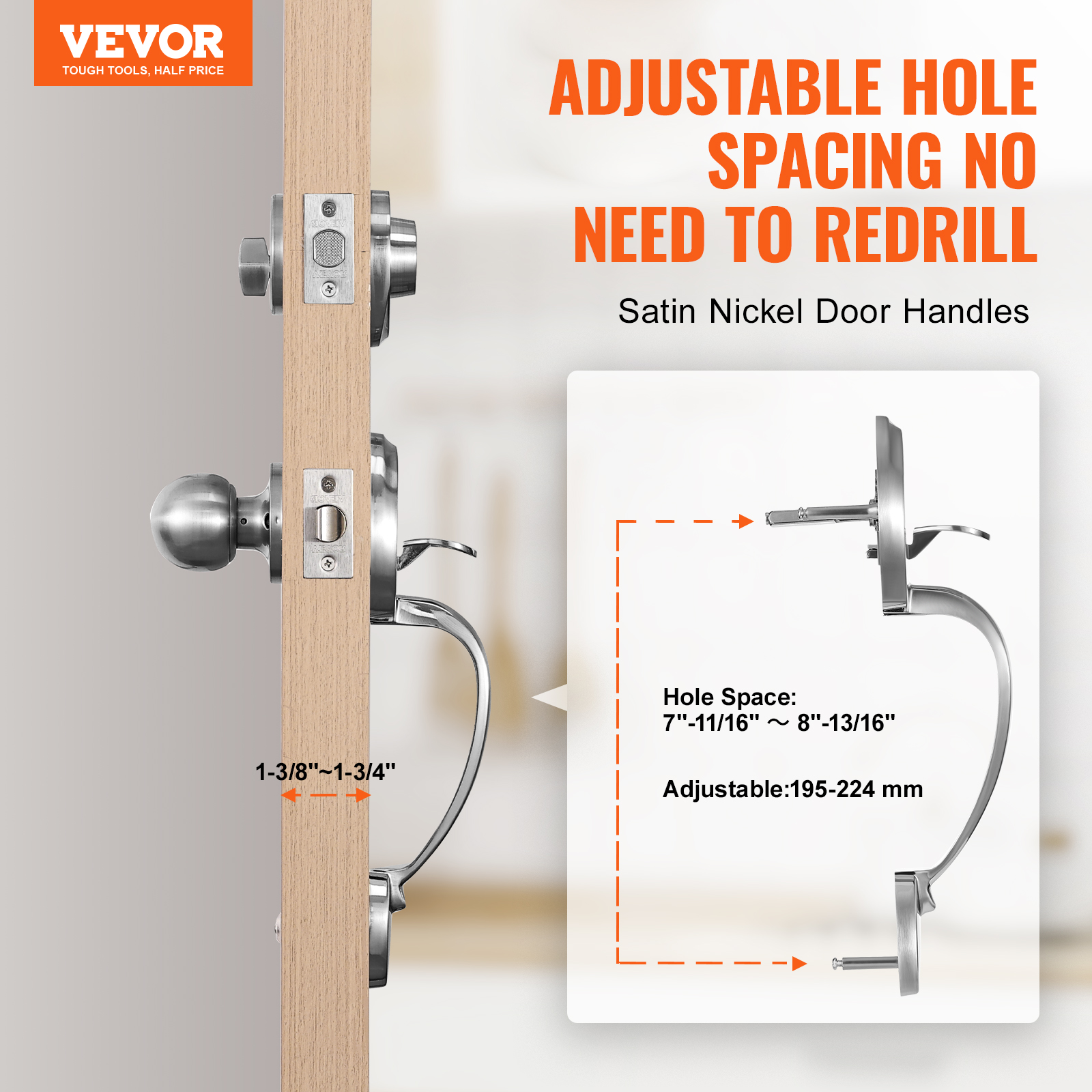 Kffkff Front Door Handle & Deadbolt Lockset photo 2