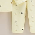 thumbnail image 7 of mgoYE Unisex Baby Clothes 2 Piece Layette Sets Cute Printed Cotton Newborn Clothes Gift Set(Yellow,6-9 Months), 7 of 7