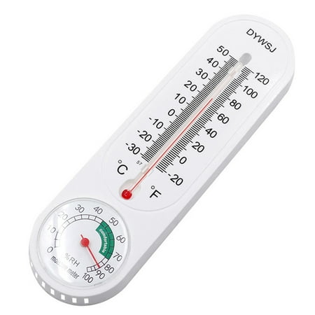 

Elbourn Indoor Hygrometer Thermometer 1 Pack Humidity Temperature Gauge for Room Greenhouse White