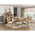 thumbnail image 2 of Pemberly Row Wood and Fabric Dining Chair in Wheat (Set of 2), 2 of 9