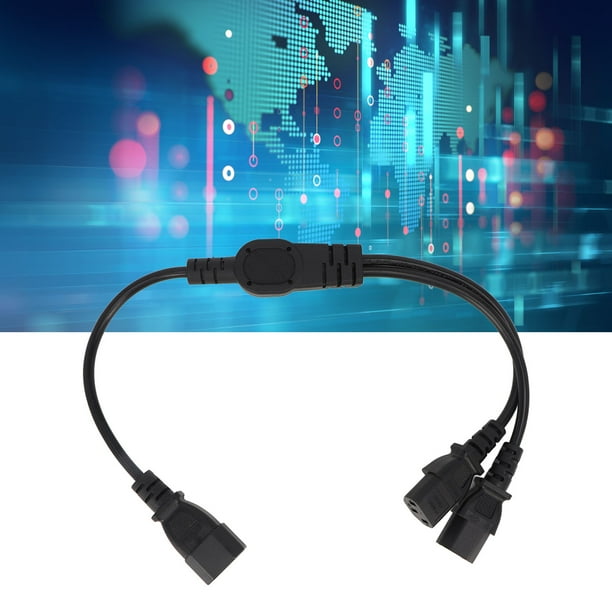 C14 To Dual C13 Y Type Splitter, PVC Sheath Highly Conductive ...