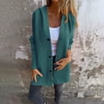 thumbnail image 2 of Trench-Coat pour Femmes Élégant Chaud Transition Manches Longues Col à Revers pour Automne Hiver Saison, 2 of 8