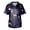 Wine_008, variant on Domuza Halloween Scrub Top Men Novelty Spooky Print V-Neck Short Sleeve Caregiver Uniform Shirts Comfy Soft Classic Fit Medical Scrub Tops 2XL