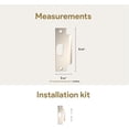 thumbnail image 5 of Mega Handles Standard ASA Strike Plate for Doors | Stainless Steel with Easy Installation Mounting Hardware, 5 of 5