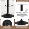 thumbnail image 4 of MOONMISS Swivel Bar Stools Set of 2, Wooden Kitchen Bar Chairs with Back, PU Leather Counter Height Barstools for Kitchen Island,, 4 of 6