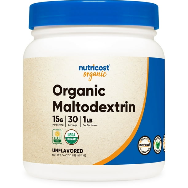 Nutricost Organic Maltodextrin Powder 1lb NonGMO & Gluten Free