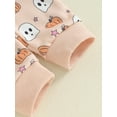 thumbnail image 7 of Suealasg Baby Boy Girl Halloween Outfits Set 6M 1T 2T 3T Toddler Boy Long Sleeve Ghost Print Sweatshirt+Long Pants 2Pcs Halloween-themed Clothes Costume, 7 of 7