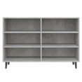 thumbnail image 2 of vidaXL Sideboard Concrete Grey 103.5x35x70 cm Engineered Wood, 2 of 5