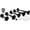Black, variant on Vixen Horns LOUD 5/Five Trumpet Dixie Musical/Music Sound Air Horn with Compressor Full Complete System/Kit Black 12V VXH6801B