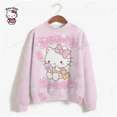 thumbnail image 2 of Sudadera con capucha de otoño HELLO KITTY, sudadera de gran tamaño para mujer, jerséis Harajuku, moda coreana, tops de manga larga a juego, ropa de calle, 2 of 5
