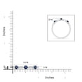 thumbnail image 5 of ANGARA Natural Blue Sapphire & Diamond Ring in 14K White Gold for Women (Size-2.7mm) | September Birthstone, Anniversary, Jewelry Gift for Women | Natural Blue Sapphire Ring, 5 of 9