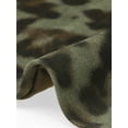 thumbnail image 6 of Jess by Meiko Women's Coats Faux Suede Leopard Print Belted Trench Coat S Light Green, 6 of 7