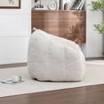 thumbnail image 5 of S-HOME Ergonomic Corduroy Bean Bag Chair for Adults and Teens in Classic Colour with Supportive Armrests for All Spaces, Beige, 5 of 13