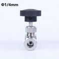 thumbnail image 1 of Lefu Valve à Aiguille Réglable OD1/4 Pouces Tuyau en Acier Inoxydable avec Contrôle d'Arrêt, 1 of 9