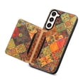 thumbnail image 5 of for Samsung Galaxy S23 Plus Luxury Premium PU Leather + TPU Case with 3 Card Slots, Kickstand Back Case Floral Pattern Skin-Friendly Shock-resistance Cover for Samsung Galaxy S23 Plus, Autumn, 5 of 6