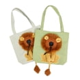 thumbnail image 3 of Bolso de lona de algodón puro con diseño de león y gato para llevar al hombro, para gatos y perros pequeños, 3 of 4