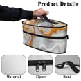 thumbnail image 5 of HELLHERO Marble Grain Iron Holder Bag with Handle 11.8x6.69x5.5 In Travel Home, Case Only, 5 of 6