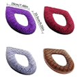 thumbnail image 2 of Bathroom Warmer Toilet Seat Cover Pads,Soft Toilet Seat Cushion Warmer Washable Toilet Seat Cover Pads with Zipper Reusable Cushion for Winter Grey, 2 of 5