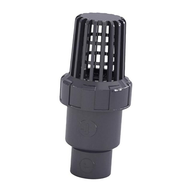 veasfak Water Pump Foot Valve PVC Bottom Valve for Industrial Water Tank Home Garden 32mm