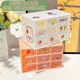 thumbnail image 5 of Renjiang Mini Drawer Desk Plastic Craft 9 Mini Desktop Organizers and Storage Drawers Plastic Storage Box for Office, Cosmetics, Jewelry, Room Tool Organizer, 5 of 5