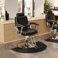 thumbnail image 2 of Baasha Premium Black Salon Chair, Reclining Salon Chair with Removable Headrest, Durable Steel Frame Stylist Hair Chair 360 Swivel All Purpose Hair Salon Chair for Barbershop Weight Capacity 330 lbs, 2 of 7