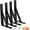 Black-4 Pack, variant on 8-Pack 7 Inch Heavy Duty Shelf Brackets, Large Floating Wall Bracket for Garage Storage Shelves, Black Powder-Coated Finish, Load Capacity 800lbs