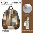 thumbnail image 5 of Brown and Grey Abstract Art Artwork Backpack Backpack for School,Cute School Bag,Schoolbag with Adjustable Shoulder Straps & Padded Back,13.8"x11.4"x6", 5 of 6