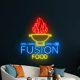 thumbnail image 5 of Handmadetneonsign Fusion Food Neon Sign, Fusion Cuisine Wall Art Decor, Restaurant Wall Decor, 5 of 5