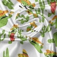 thumbnail image 5 of Ambesonne Cinco de Mayo Valance Pack of 2, Cactus Characters Fun, 54"X12", Lime Green White Mustard, 5 of 5