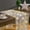 White, variant on Pearl Beaded Mesh Table Mantle with LED Light, 118x63inch White Wedding Tulle Table Skirt, Pearl Mesh Table Decor