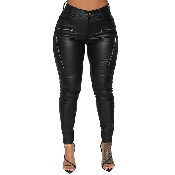 LAPA Womens PU Leather Pants Sexy Tight Stretchy Rider Leggings -  Walmart.com