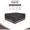 thumbnail image 2 of Waterproof 600d Polyester Square Hot Tub Cover, Outdoor Spa Covers, 76 X 76 Inch, Black, 2 of 5