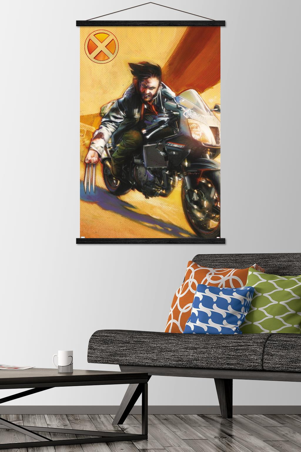 Marvel Comics - Wolverine - Wolverine #74 Wall Poster with Wooden Magnetic Frame, 22.375" x 34"