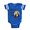 Royal Blue, variant on CafePress - Happynewyeardance_Bl - Cute Infant Baby Football Bodysuit