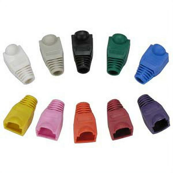 ACCL Color Boots for RJ45 Plug Gray 100pk, 1 Pack