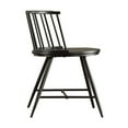 thumbnail image 5 of Weston Home Chelsea Low Back Metal and Wood Dining Chair, Set of 2, Black, 5 of 6