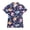 X121 Navy, variant on Bysome Boys Shirts Flower Cartoon Print Short Sleeve Lapel Neck Tops Casual Boys T-Shirt Size 3-4 Years Light Blue