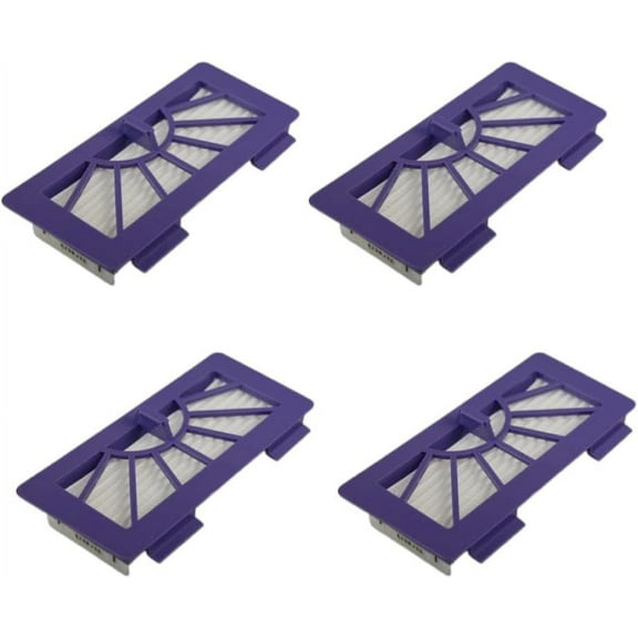 HQRP 4-Pack Filters for Neato XV-21 / XV Signature Pro / XV-11 / XV-12 / XV-15 Robotic Vacuums, Neato Pet & Allergy Filter #945-0048