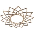thumbnail image 2 of Ekena Millwork 32"OD x 12 3/8"ID x 1/4"T Eleanor Wood Fretwork Pierced Ceiling Medallion, Red Oak, 2 of 3