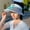 Blue, variant on Summer Sun Protection Cap Large Eaves With Fan Empty Hat Beach Sun Hat Charged Fan Cap Sports Cap