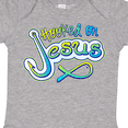 thumbnail image 4 of Inktastic Hooked on Jesus Christian Boys or Girls Baby Bodysuit, 4 of 5