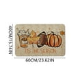 CHEEPUM Football Pumpkin Door Mat Entrance Carpet Autumn Farmhouse Home