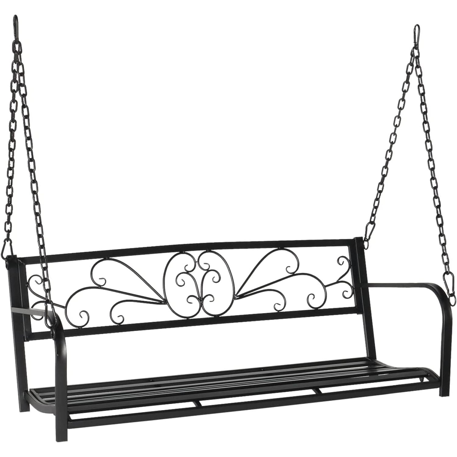 GxIne Upgraded Metal Patio Porch Swing, 660 LBS Weight Capacity Steel