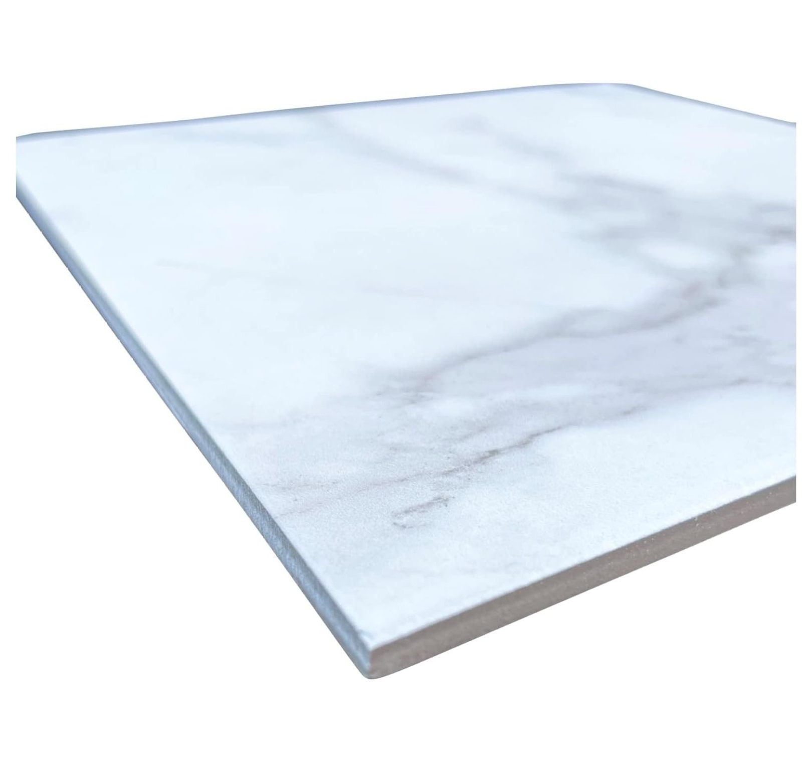 12x12 Calacatta Empire Ceramic Tile for Walls Floors Made in USA (4 Pieces. 4SF Coverage)