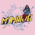 thumbnail image 2 of Girl's Marvel: Ms. Marvel Sloth Doodles  Graphic Tee Light Pink Small, 2 of 4