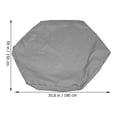 thumbnail image 3 of SHISUYAN Grey Oxford Cloth Sandbox Cover for Protection Use Waterproof Dustproof Weatherproof Sun Protection, 3 of 9