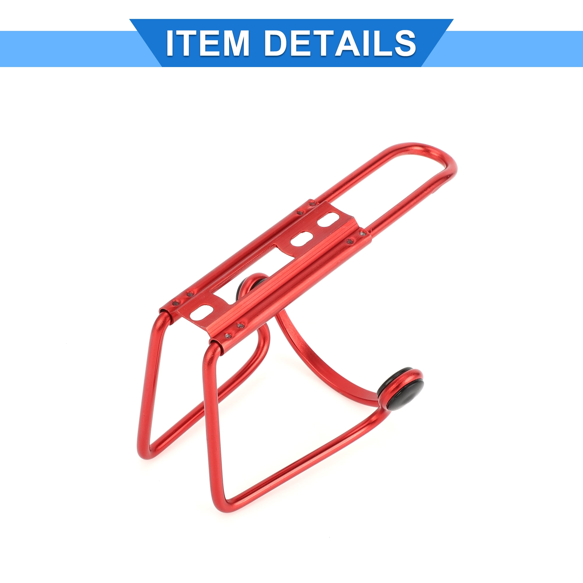 Unique Bargains Bicycle Bottle Cage Cycling Mountain Water Carrier Rack Lightweight Red
