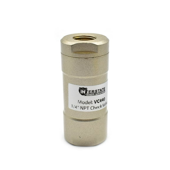 Interstate Pneumatics VC440 In-Line Check Valve 1/4" FPT x 1/4" FPT